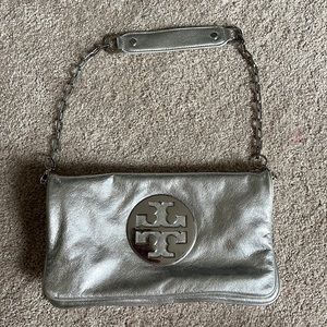Tory Burch large, extra roomy, double zipper purse! Can dress up or down!
